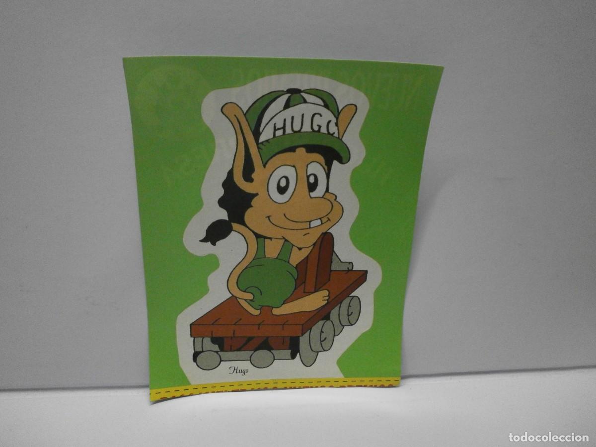 Coleccionismo cromos antiguos: cromo troquelado pegatina concurso de tv hugo