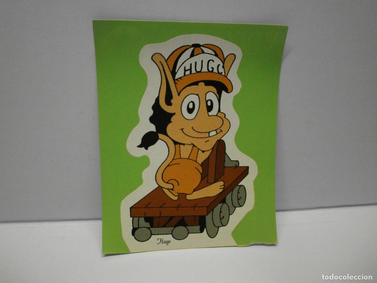 Coleccionismo cromos antiguos: cromo troquelado pegatina concurso de tv hugo