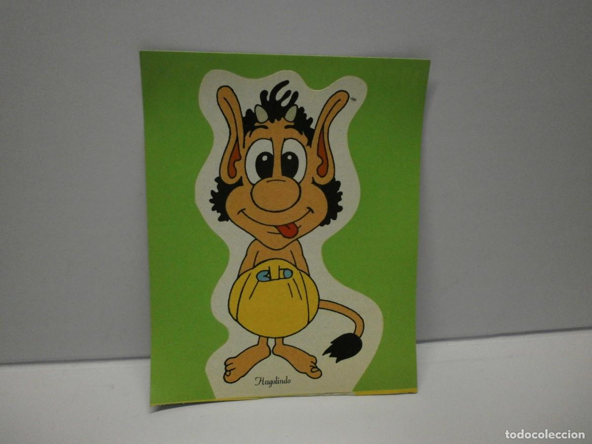 Coleccionismo cromos antiguos: cromo troquelado pegatina concurso de tv hugo