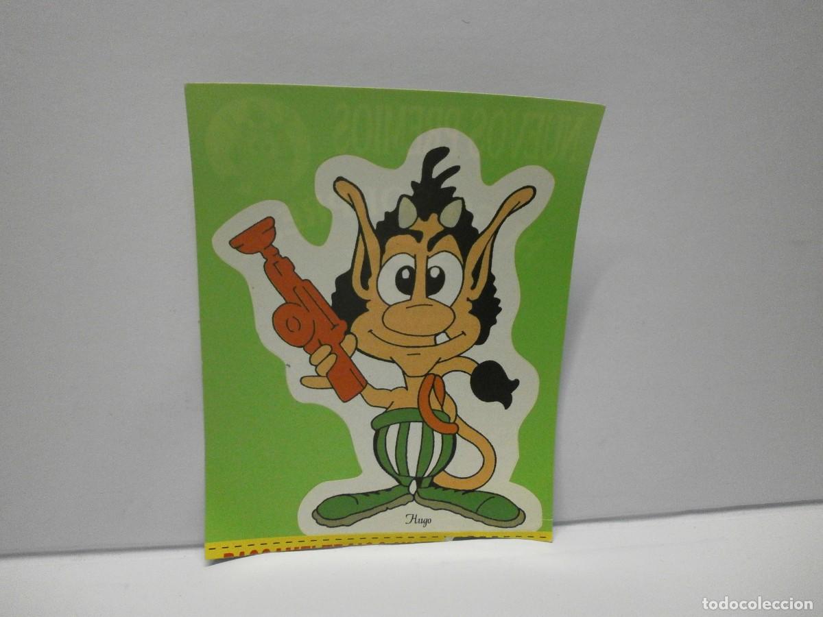 Coleccionismo cromos antiguos: cromo troquelado pegatina concurso de tv hugo