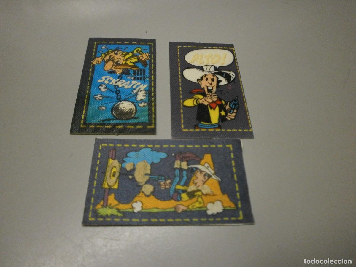 Coleccionismo cromos antiguos: cromos pegatinas matutano de tela lucky luke