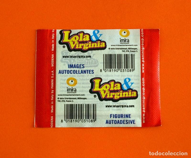 Coleccionismo cromos antiguos: Lola & Virginia - Sobre sin abrir - Ediciones Panini - Foto 2
