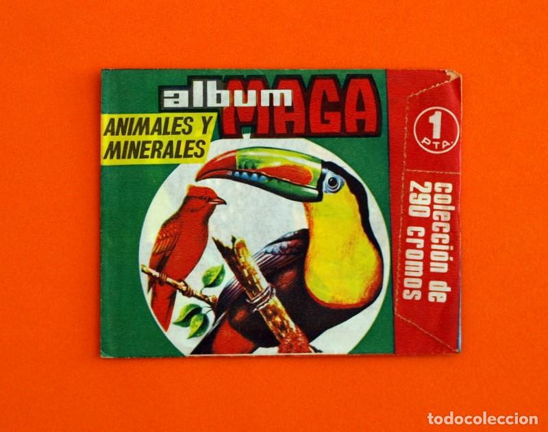 Coleccionismo cromos antiguos: SOBRE DE CROMOS SIN ABRIR - ANIMALES Y MINERALES - EDITORIAL MAGA -
