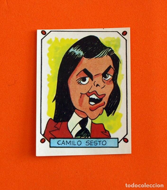 Coleccionismo cromos antiguos: Caricaturas 22 - N&ordm; 79, Camilo Sesto - Cromos Ros S.A. 1987 - Nunca pegado