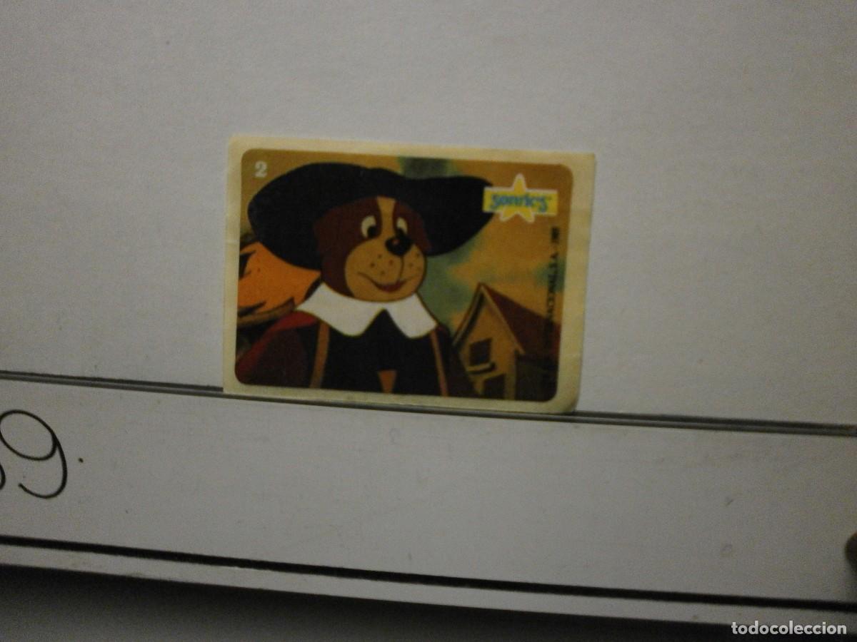 Coleccionismo cromos antiguos: cromo pegatina chicle sonrics dartacan