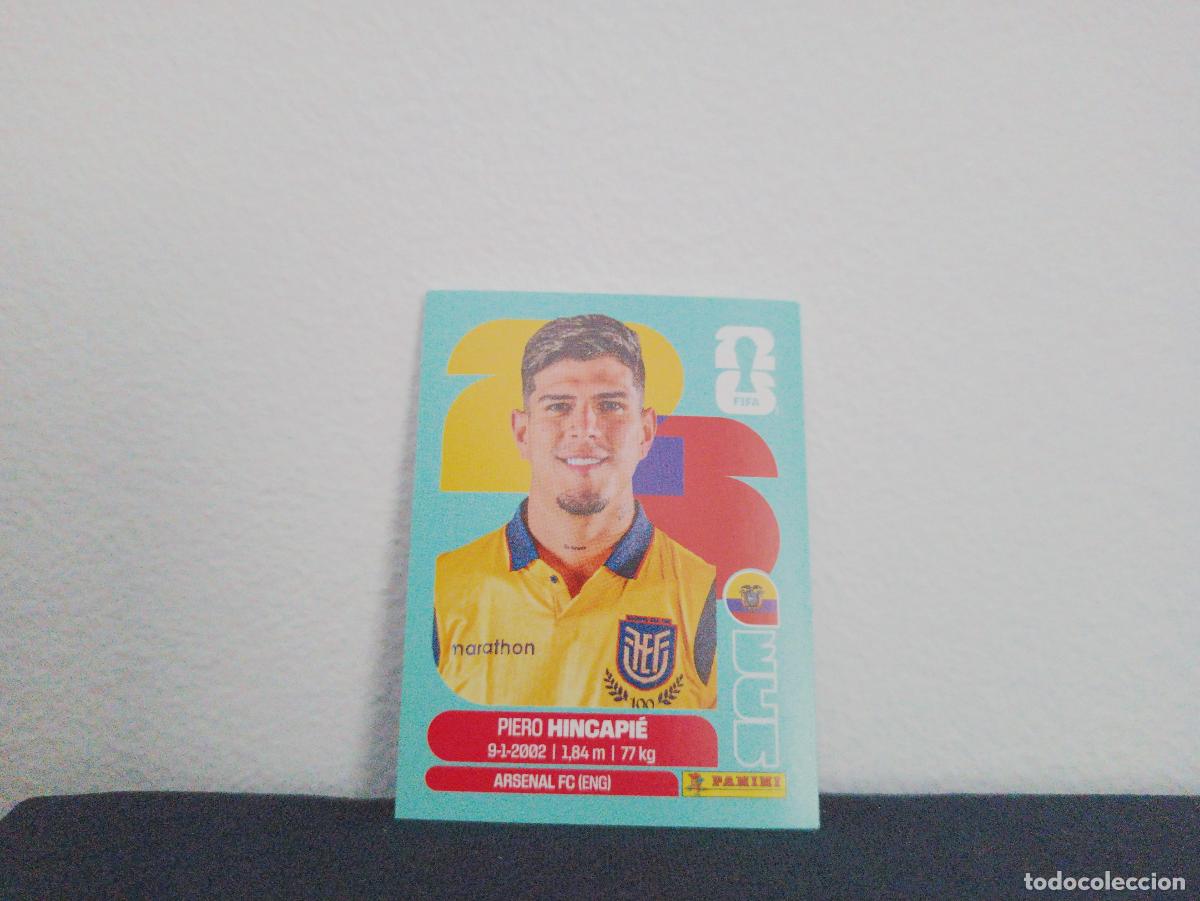 Coleccionismo cromos antiguos: ECU 4 PIERO HINCAPI&Eacute; BASE ECUADOR CROMO MUNDIAL STICKERS 2026 26