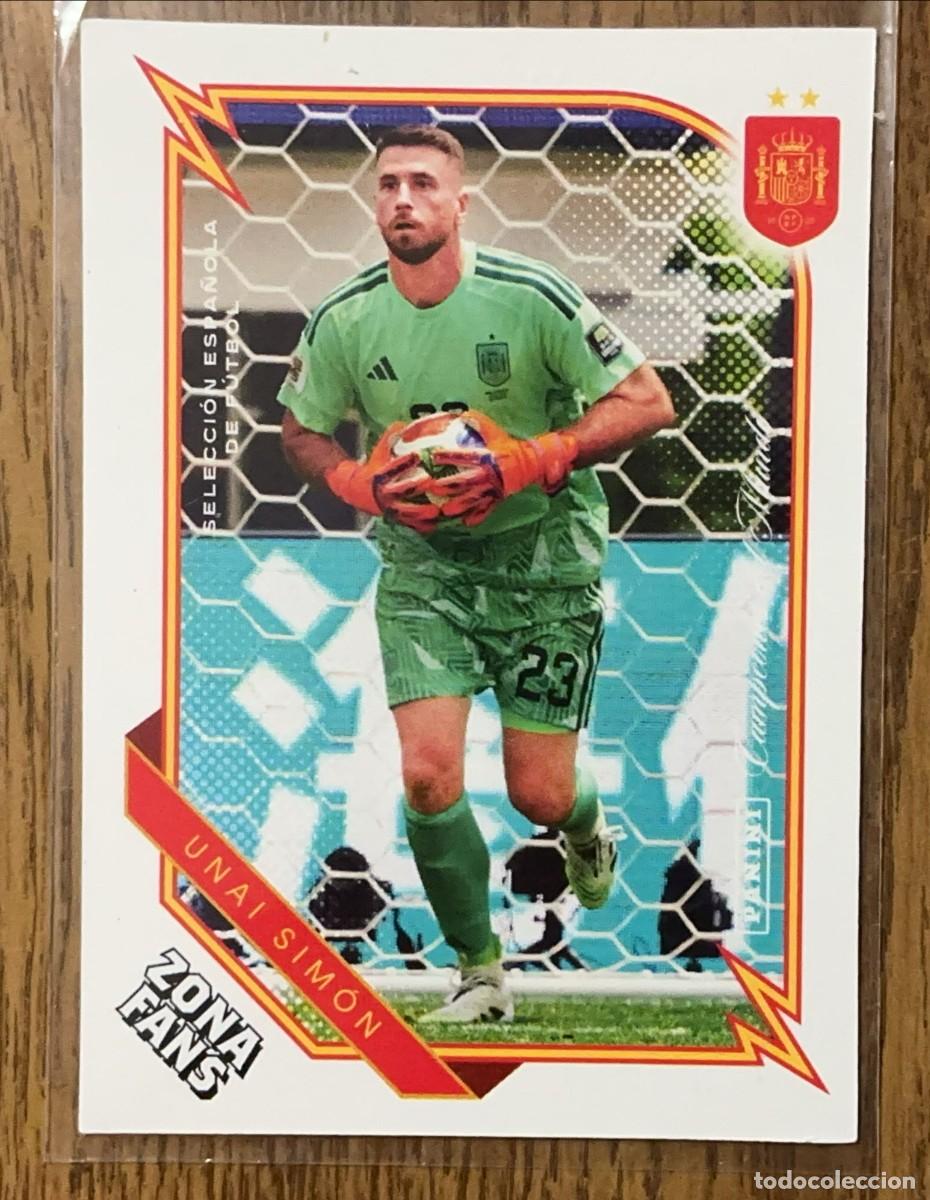 Coleccionismo cromos antiguos: Unai Sim&oacute;n #31 Zona Fans Panini Pasi&oacute;n Espa&ntilde;a Campeones del Mundo 2026