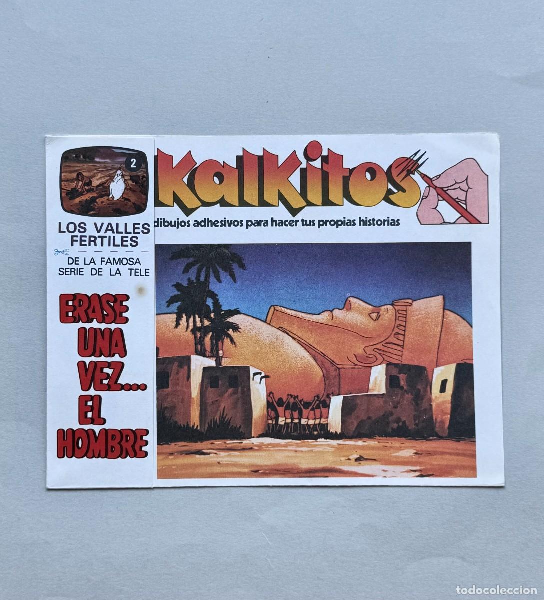 Coleccionismo cromos antiguos: Kalkitos. Erase una vez el hombre. N&uacute;mero 2. Los valles fertiles. 1989