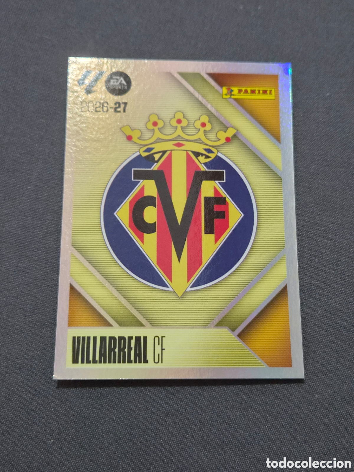 Coleccionismo cromos antiguos: 1 - ESCUDO VILLARREAL LIGA ESTE 2026 2027