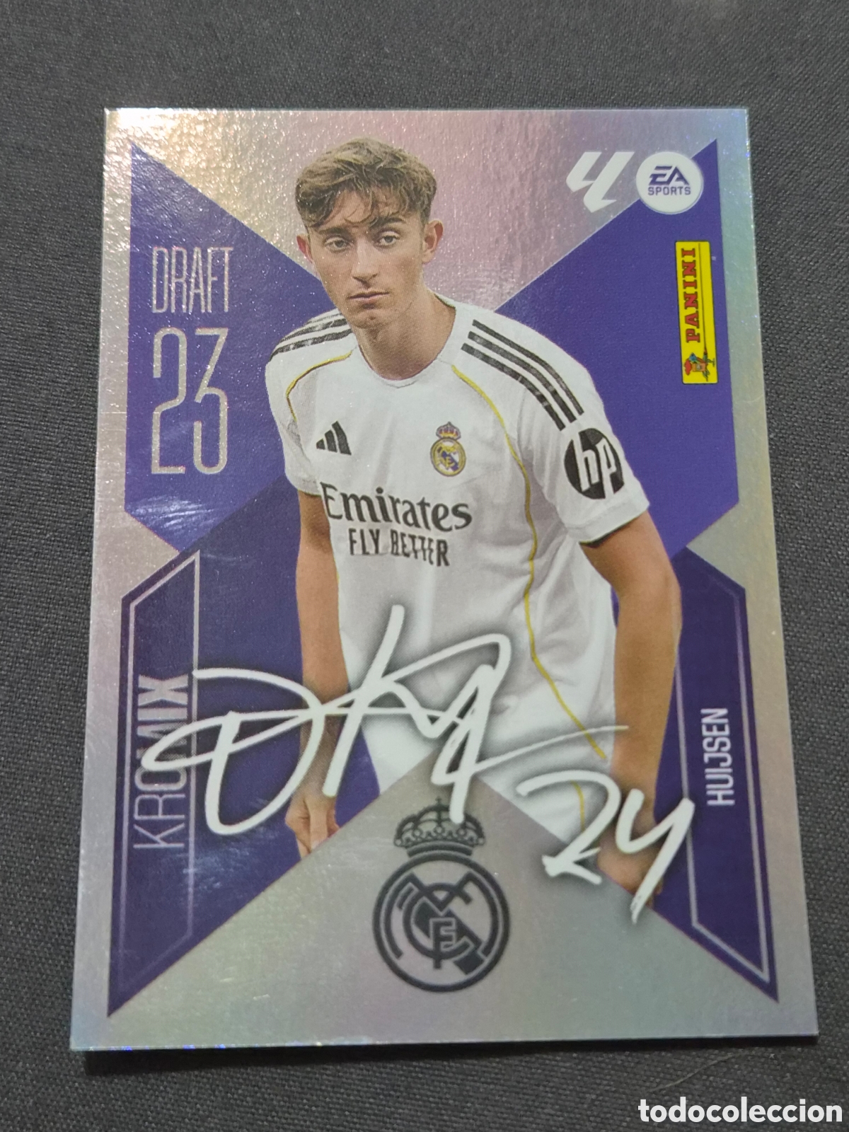 Coleccionismo cromos antiguos: 10 - HUIJSEN REAL MADRID KROMIX LIGA ESTE 2026 2027