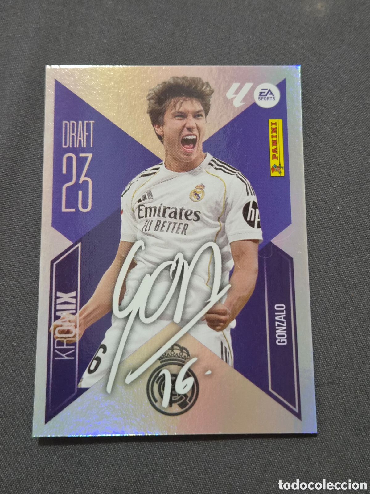 Coleccionismo cromos antiguos: 9 - GONZALO REAL MADRID KROMIX LIGA ESTE 2026 2027