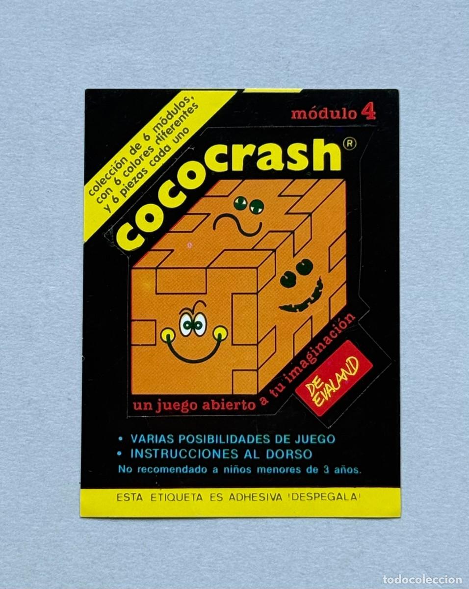 Coleccionismo cromos antiguos: Pegatina Cococrash. M&oacute;dulo 4.