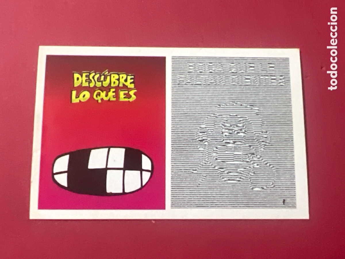 Coleccionismo cromos antiguos: C2318. CROMO - Las lupa adivinanzas Bimbo n&ordm;44