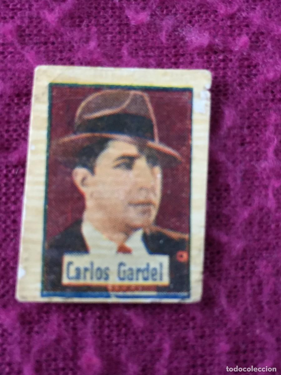 Coleccionismo cromos antiguos: RARO MINI CROMO DEL CANTANTE Y ACTOR DE CINE CARLOS GARDEL - A&Ntilde;OS 30