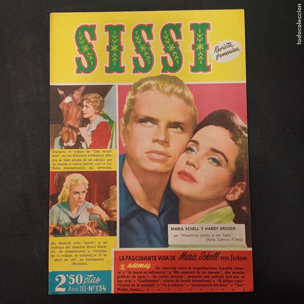 Coleccionismo cromos antiguos: SISSI/REVISTA FEMENINA N&ordm; 134.