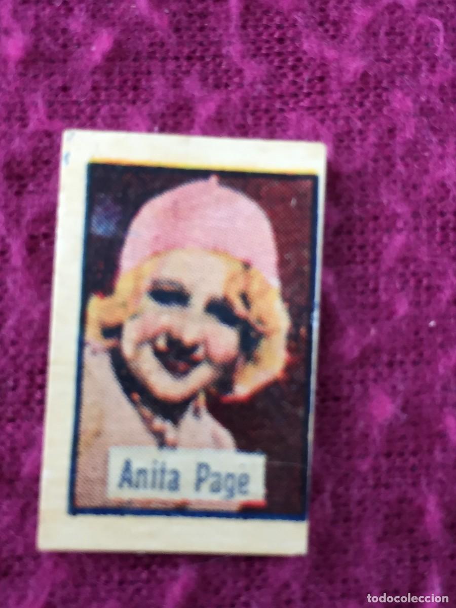 Coleccionismo cromos antiguos: MINI CROMO DE LA ACTRIZ DE CINE ANITA PAGE - A&Ntilde;OS 30