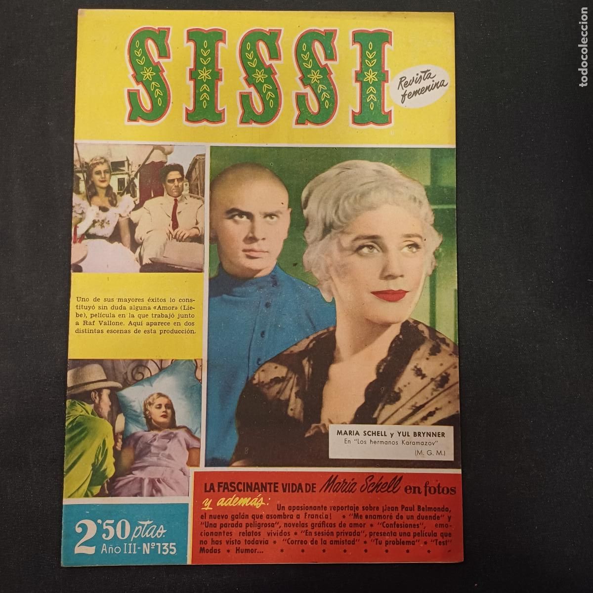 Coleccionismo cromos antiguos: SISSI/REVISTA FEMENINA N&ordm; 135.
