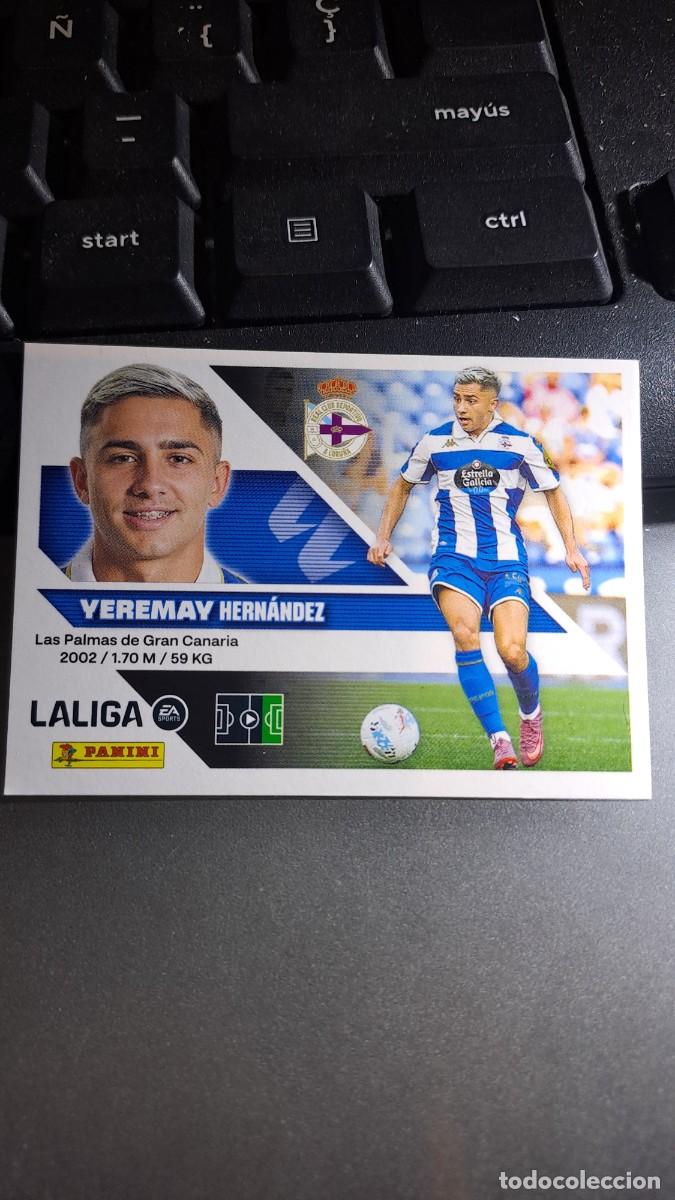 Coleccionismo cromos antiguos: CROMO YEREMAY 18 DEPORTIVO DE LA CORU&Ntilde;A LIGA 2026 2027 26 27 ESTE PANINI NUNCA PEGADO