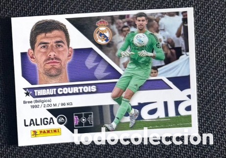 Coleccionismo cromos antiguos: COURTOIS REAL MADRID La liga LIGA ESTE 2026 2027 sticker