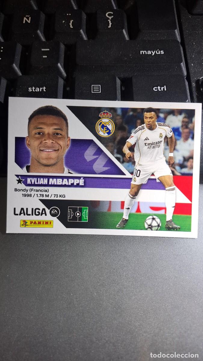 Coleccionismo cromos antiguos: CROMO MBAPPE 20 REAL MADRID LIGA 2026 2027 26 27 ESTE PANINI NUNCA PEGADO