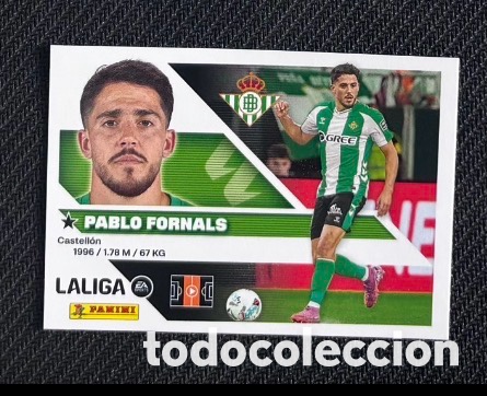 Coleccionismo cromos antiguos: PABLO FORNALS BETIS La liga LIGA ESTE 2026 2027 sticker