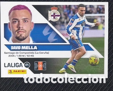 Coleccionismo cromos antiguos: DAVID MELLA DEPORTIVO DE LA CORU&Ntilde;A La liga LIGA ESTE 2026 2027 sticker