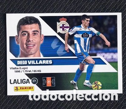 Coleccionismo cromos antiguos: DIEGO VILLARES DEPORTIVO DE LA CORU&Ntilde;A La liga LIGA ESTE 2026 2027 sticker