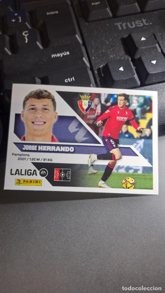 Coleccionismo cromos antiguos: CROMO HERRANDO 7 OSASUNA LIGA 2026 2027 26 27 ESTE PANINI NUNCA PEGADO
