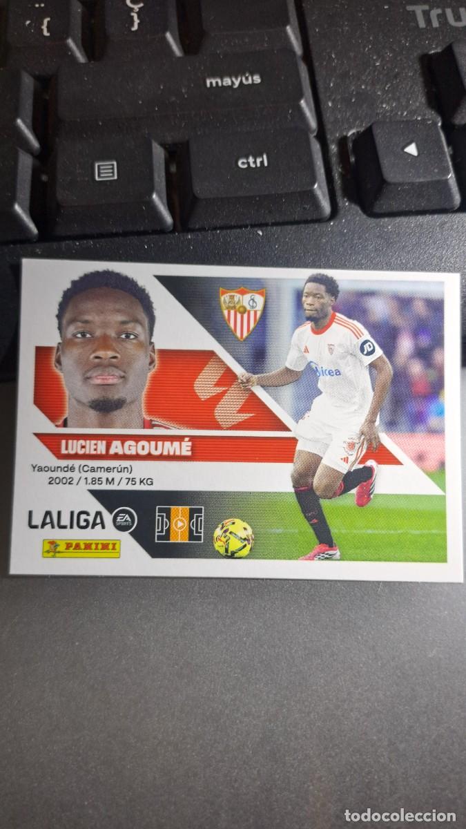 Coleccionismo cromos antiguos: CROMO AGOUME 12 SEVILLA LIGA 2026 2027 26 27 ESTE PANINI NUNCA PEGADO