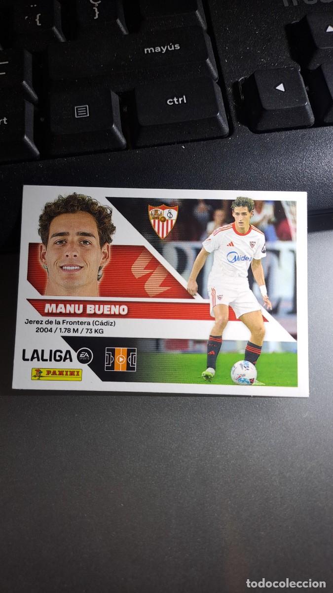 Coleccionismo cromos antiguos: CROMO MANU BUENO 16 SEVILLA LIGA 2026 2027 26 27 ESTE PANINI NUNCA PEGADO