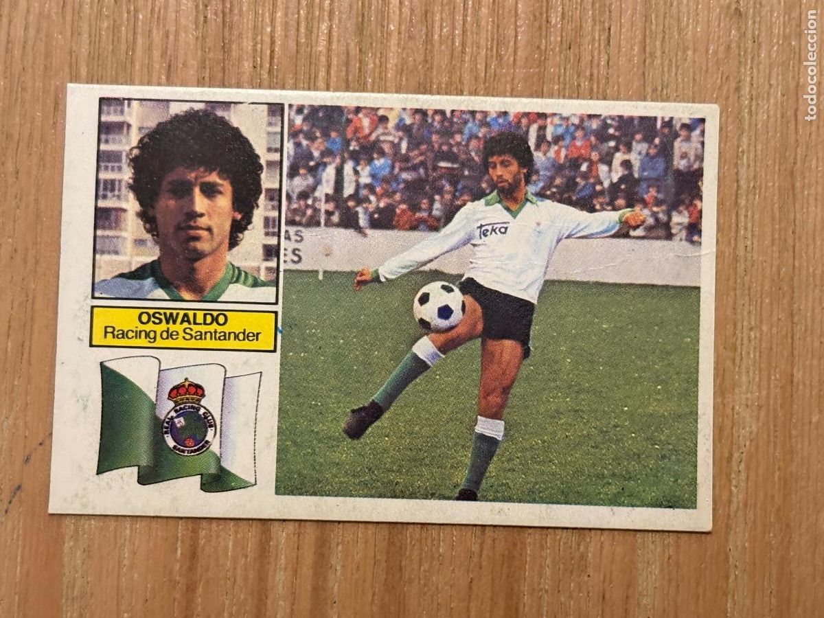 Coleccionismo cromos antiguos: 5. CROMO LIGA ESTE DESPEGADO 82-83 1982-83 OSWALDO BAJA RACING DE SANTANDER