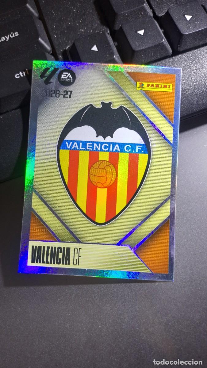 Coleccionismo cromos antiguos: CROMO ESCUDO VALENCIA 1 LIGA 2026 2027 26 27 ESTE PANINI NUNCA PEGADO