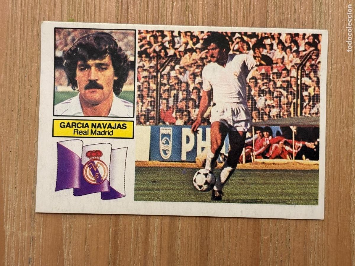 Coleccionismo cromos antiguos: 5. CROMO LIGA ESTE DESPEGADO 82-83 1982-83 GARCIA NAVAJAS REAL MADRID