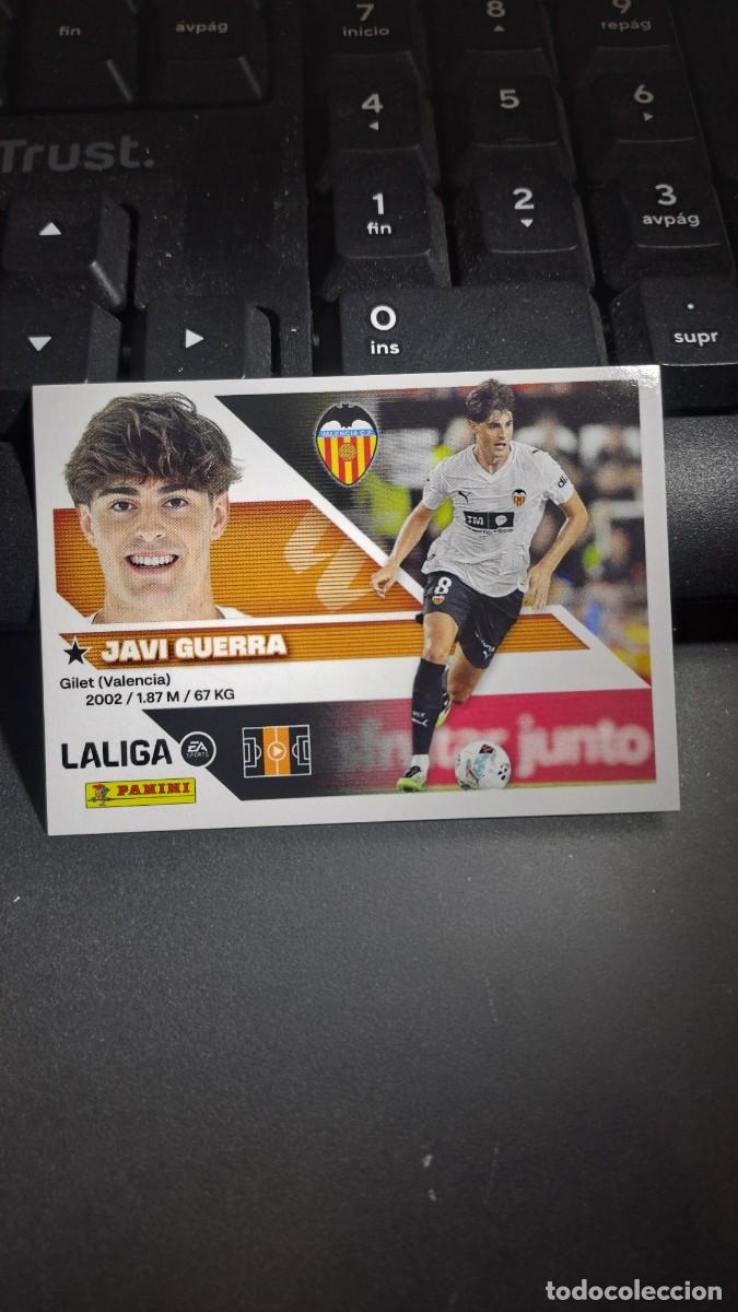 Coleccionismo cromos antiguos: CROMO JAVI GUERRA 13 VALENCIA LIGA 2026 2027 26 27 ESTE PANINI NUNCA PEGADO