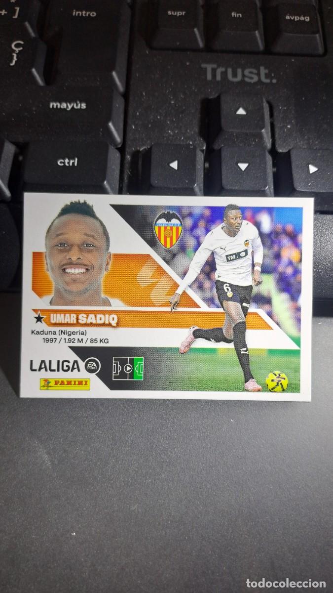 Coleccionismo cromos antiguos: CROMO SADIQ 20A 20 A VALENCIA LIGA 2026 2027 26 27 ESTE PANINI NUNCA PEGADO