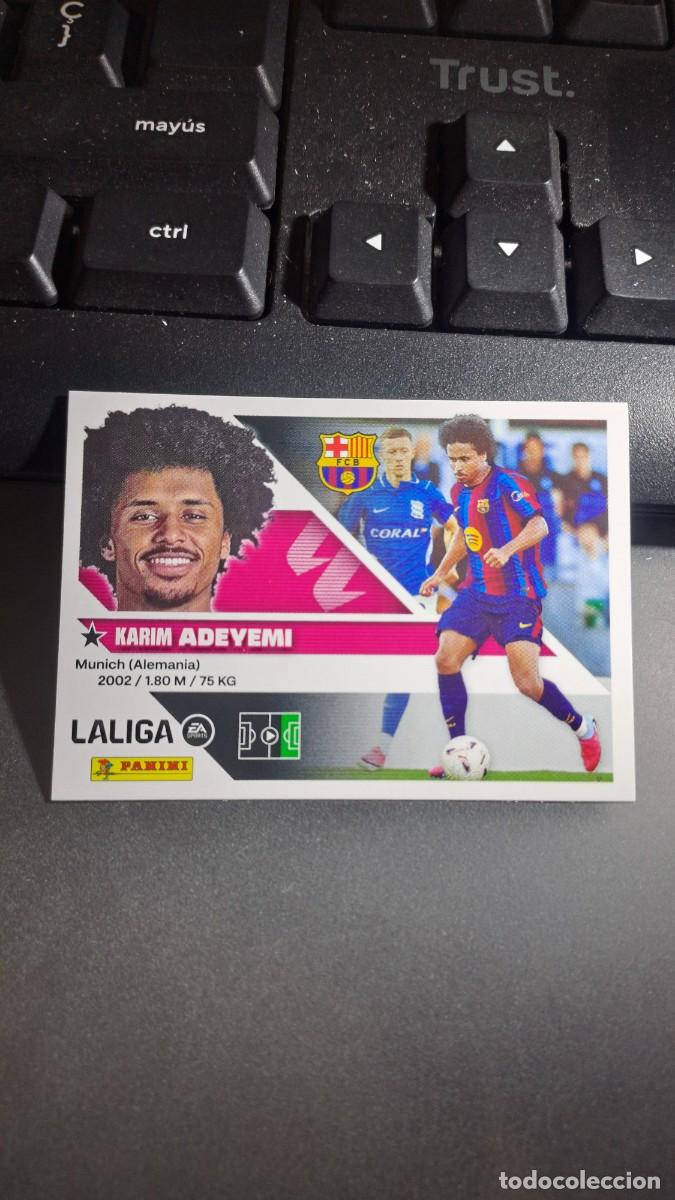 Coleccionismo cromos antiguos: CROMO ADEYEMI FICHAJE 19 ULTIMOS FICHAJES 19 BARCELONA LIGA 2026 2027 26 27 ESTE PANINI NUNCA PEGADO