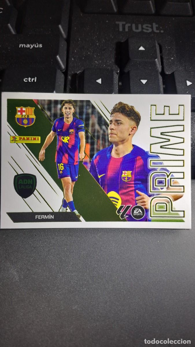 Coleccionismo cromos antiguos: CROMO FERMIN 4 PRIME 4 BARCELONA ADN LA LIGA 2026 2027 26 27 ESTE PANINI NUNCA PEGADO