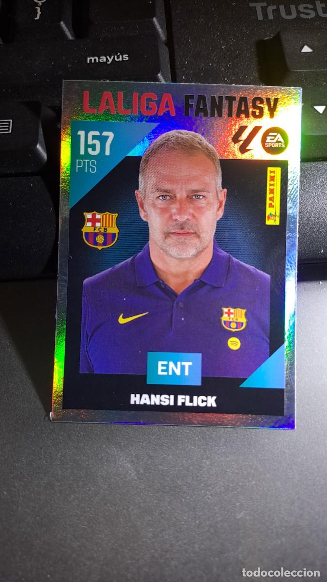 Coleccionismo cromos antiguos: CROMO HANSI FLICK 1 LA LIGA FANTASY 1 BARCELONA LIGA 2026 2027 26 27 ESTE PANINI NUNCA PEGADO