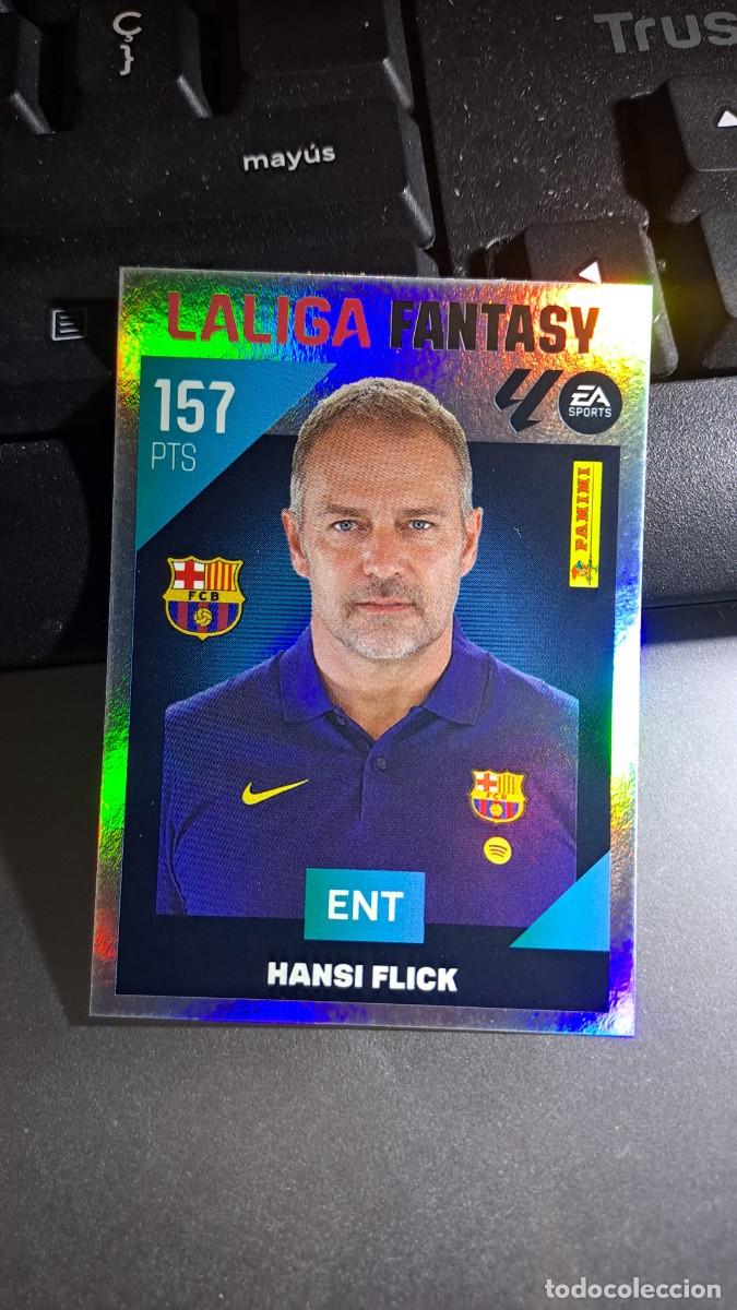 Coleccionismo cromos antiguos: CROMO HANSI FLICK 1 LA LIGA FANTASY 1 BARCELONA LIGA 2026 2027 26 27 ESTE PANINI NUNCA PEGADO
