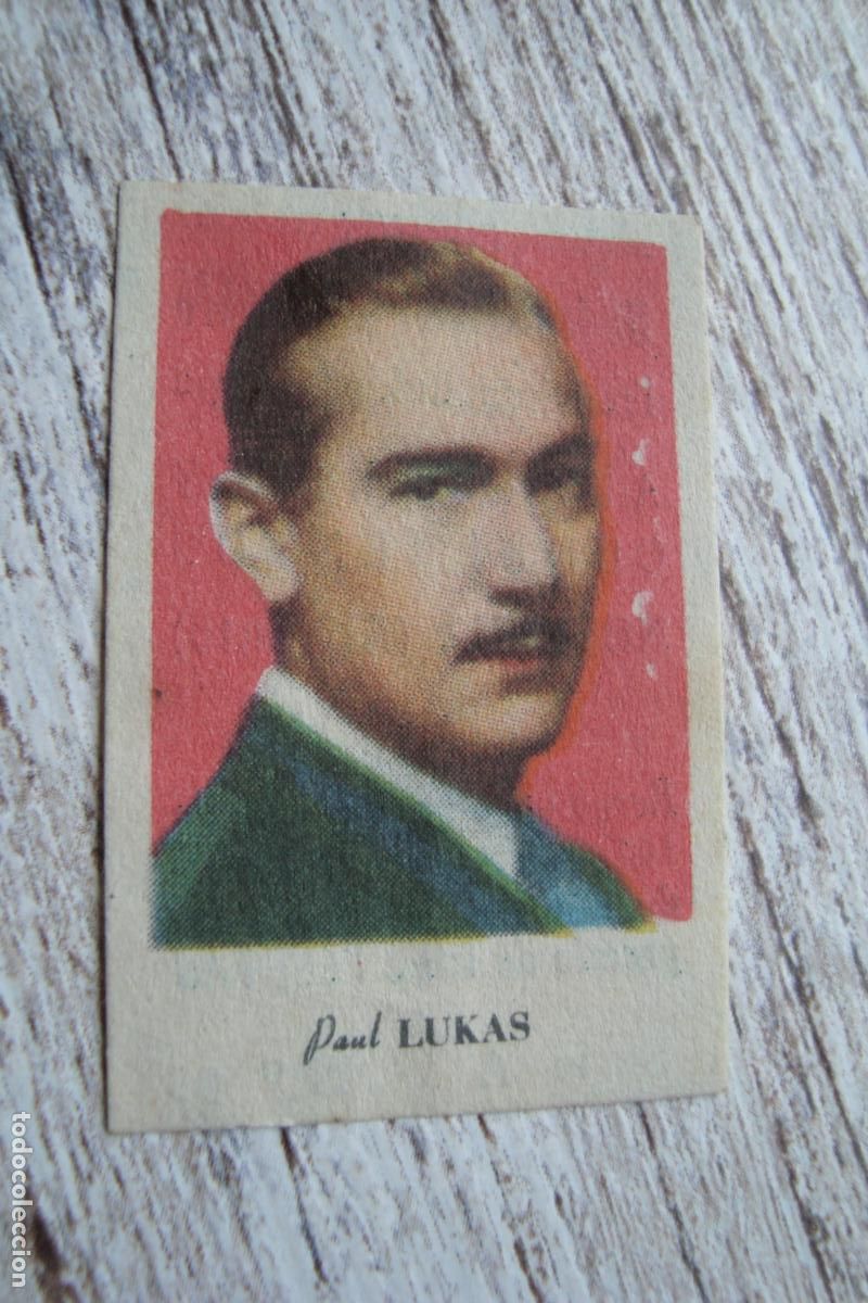Coleccionismo cromos antiguos: ANTIGUO CROMO PAUL LUKAS. SALSAFINA COLON. FRANCISCO BELDA CRESPO. AZAFRANES NOVELDA ALICANTE