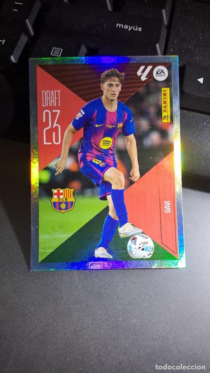 Coleccionismo cromos antiguos: CROMO GAVI 8 DRAFT 23 8 BARCELONA LIGA 2026 2027 26 27 ESTE PANINI NUNCA PEGADO