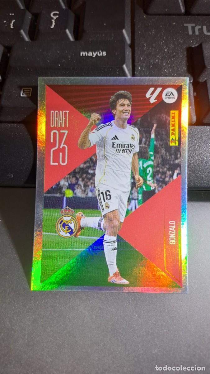 Coleccionismo cromos antiguos: CROMO GONZALO 9 DRAFT 23 9 REAL MADRID LIGA 2026 2027 26 27 ESTE PANINI NUNCA PEGADO
