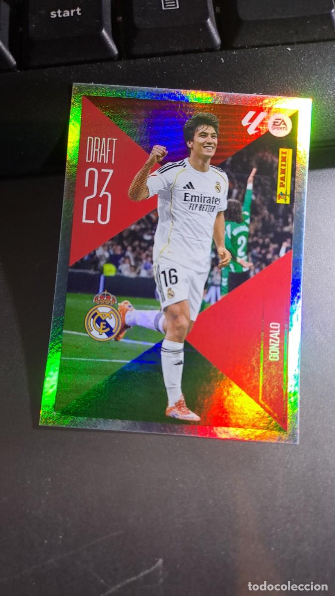 Coleccionismo cromos antiguos: CROMO GONZALO 9 DRAFT 23 9 REAL MADRID LIGA 2026 2027 26 27 ESTE PANINI NUNCA PEGADO