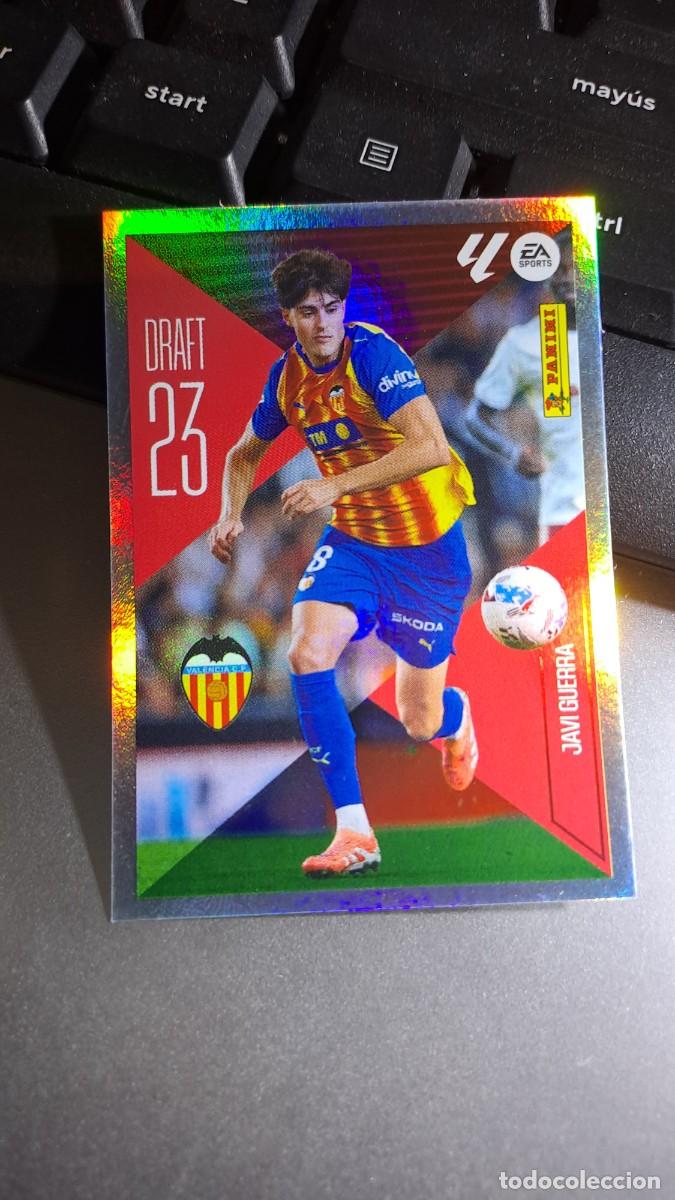 Coleccionismo cromos antiguos: CROMO JAVI GUERRA 12 DRAFT 23 12 VALENCIA LIGA 2026 2027 26 27 ESTE PANINI NUNCA PEGADO
