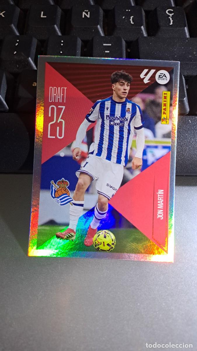Coleccionismo cromos antiguos: CROMO JON MARTIN 13 DRAFT 23 13 REAL SOCIEDAD LIGA 2026 2027 26 27 ESTE PANINI NUNCA PEGADO