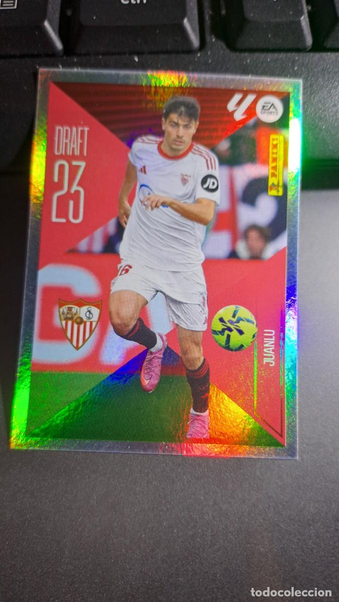 Coleccionismo cromos antiguos: CROMO JUANLU 14 DRAFT 23 14 SEVILLA LIGA 2026 2027 26 27 ESTE PANINI NUNCA PEGADO