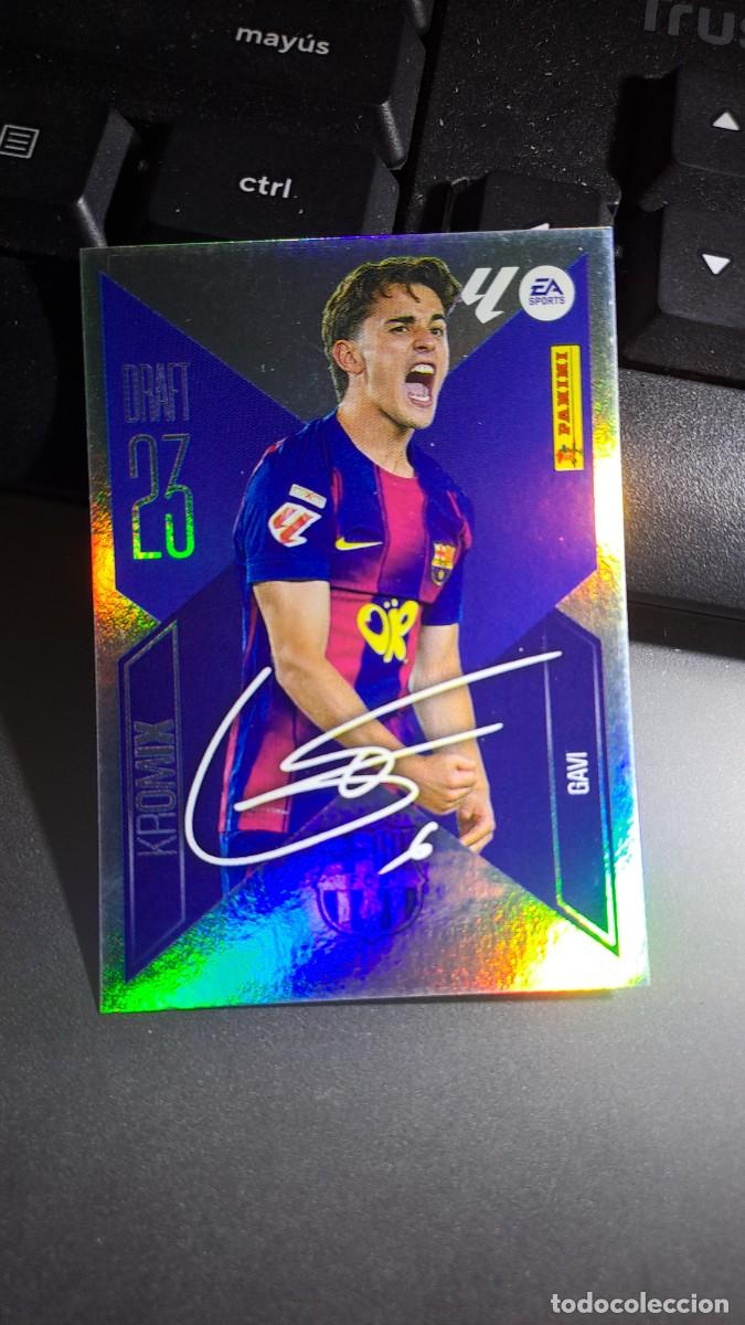 Coleccionismo cromos antiguos: CROMO GAVI K8 DRAFT 23 KROMIX K8 BARCELONA LIGA 2026 2027 26 27 ESTE PANINI NUNCA PEGADO