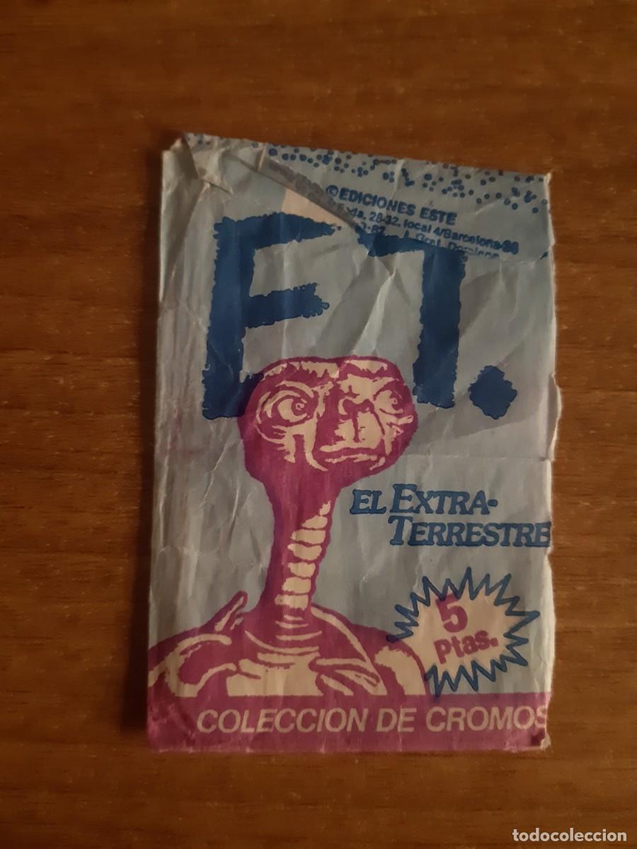 Coleccionismo cromos antiguos: SOBRE ABIERTO VAC&Iacute;O E.T. EL EXTRATERRESTRE EDICIONES ESTE 1982