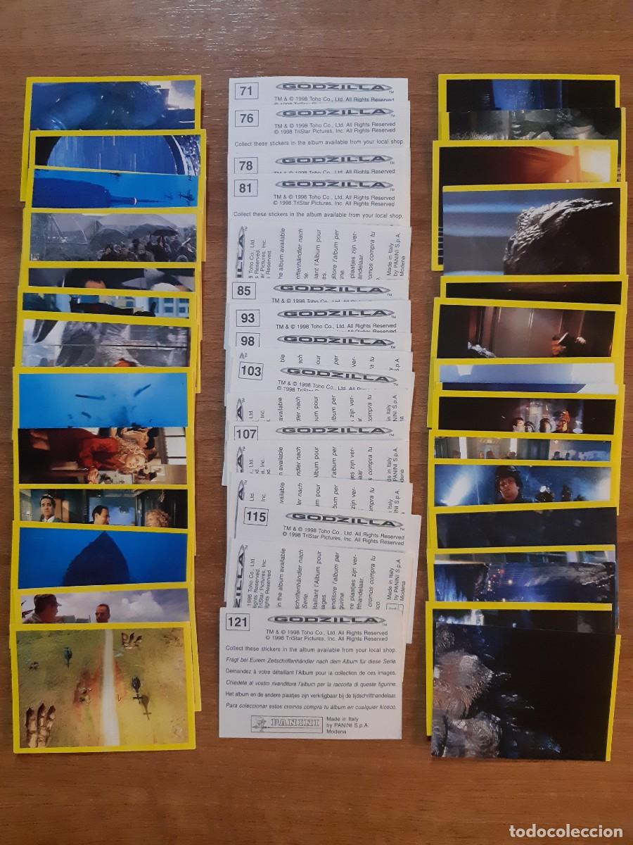 Coleccionismo cromos antiguos: LOTE 54 CROMOS DIFERENTES GODZILLA PANINI 1998. NUNCA PEGADOS, SIN PEGAR