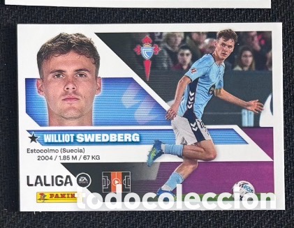 Coleccionismo cromos antiguos: SWEDBERG CELTA VIGO La liga LIGA ESTE 2026 2027 sticker